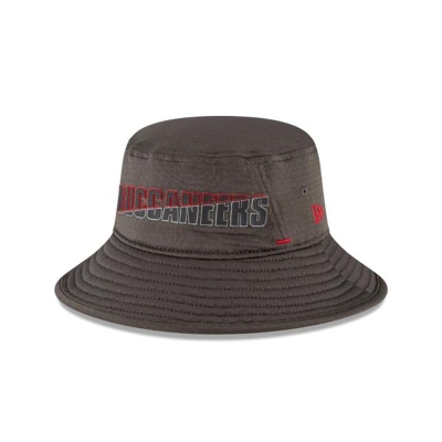 Tampa Bay Buccaneers Gorra | New Era NFL Official Summer Sideline Stretch Bucket Hat Mexico - Rojos